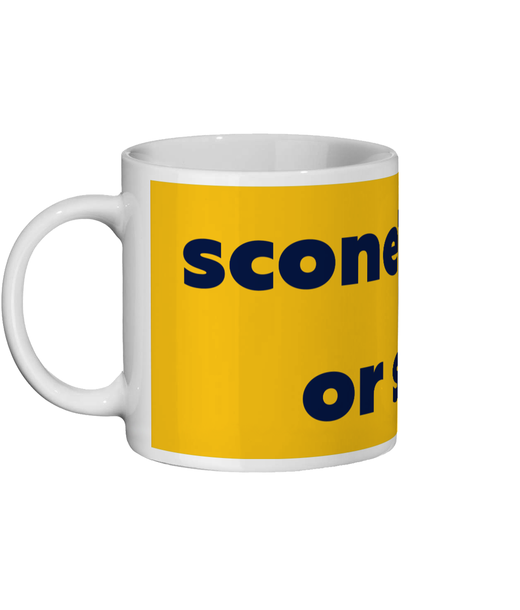 Scone or Scone? Mug