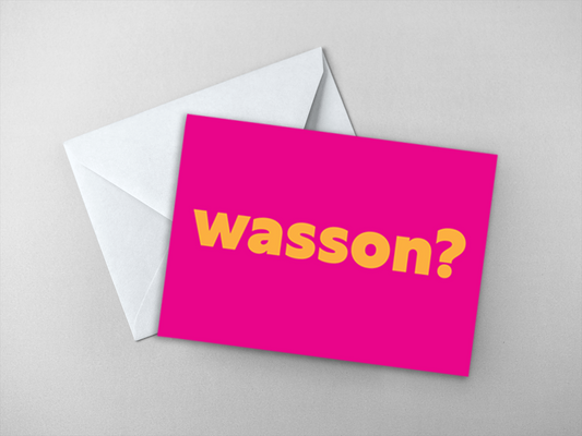 Greetings Card - Wasson