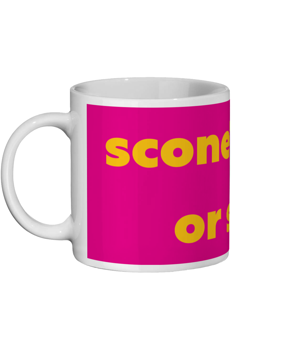 Scone or Scone? Mug