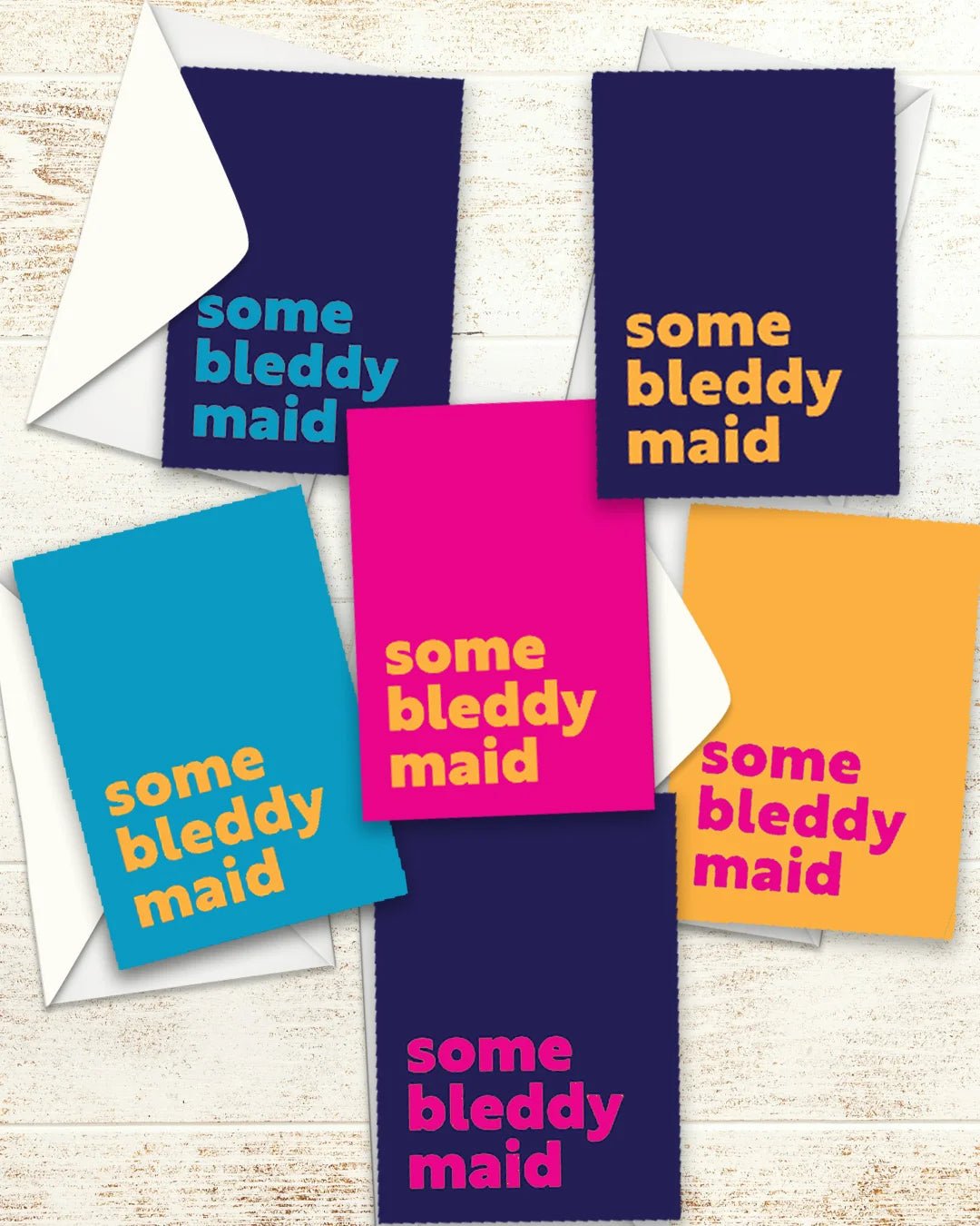 Greetings Card - Some Bleddy Maid